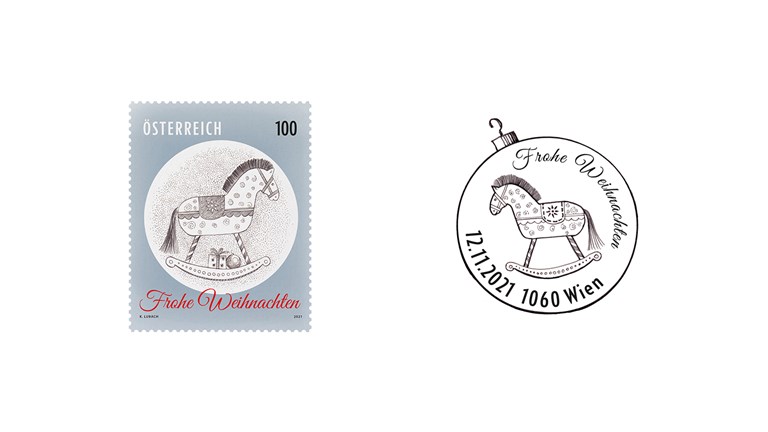 Special stamp rocking horse